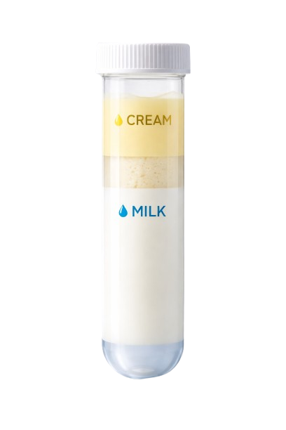 Cream separation plastic tube